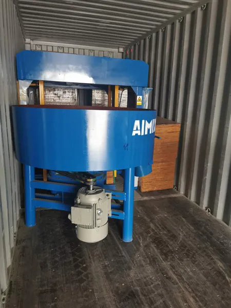 concrete pan mixer of hollow block machine