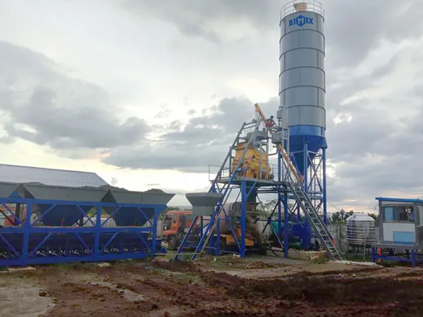 AJ-35 small concrete plant in the Philippines
