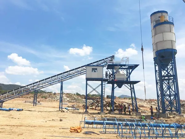 AJ-60 belt type concrete plant