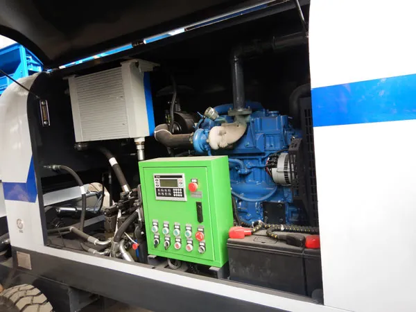 inner structure of diesel concrete pump