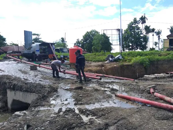 ABT30C diesel concrete pump in Papua