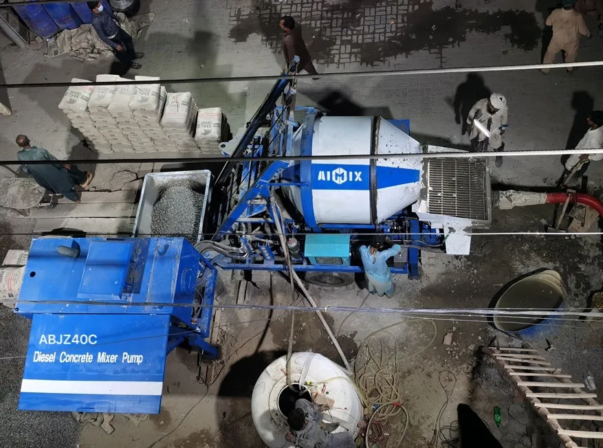 ABJZ40C concrete mixer pump in Pakistan