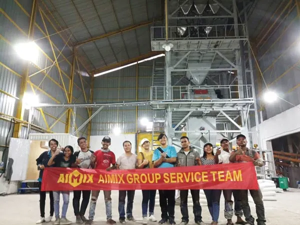 AIMIX service team in Indonesia