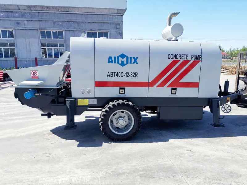 ABT40C diesel concrete trailer pump for Kenya