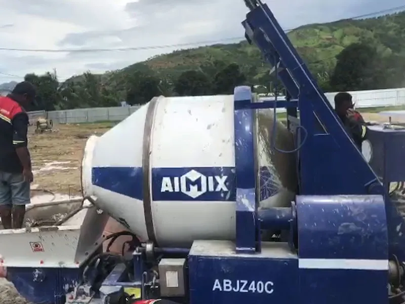 ABJZ40C concrete mixer pump for building factory