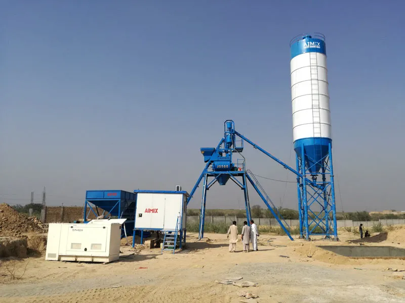 AJ-25 hopper type concrete batch plant