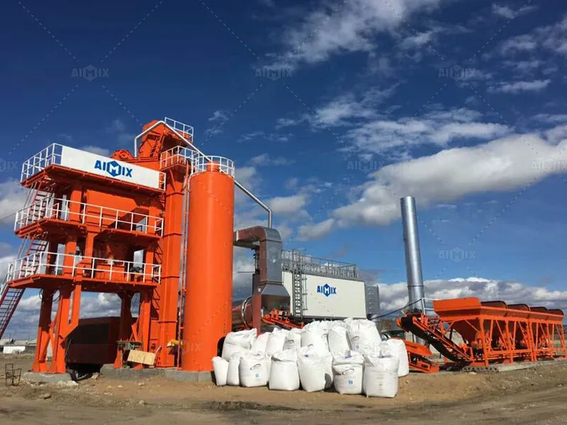 ALQ asphalt batching plant in Russia