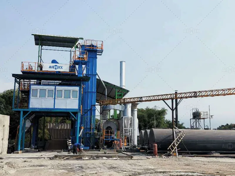 ALQ100 stationary asphalt plant installed in Indonesia