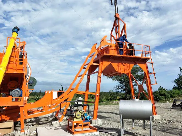 mobile drum mix plant