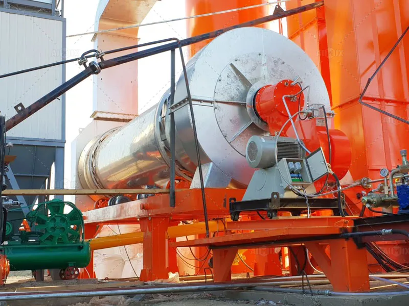 part of asphalt mixing plant stationary
