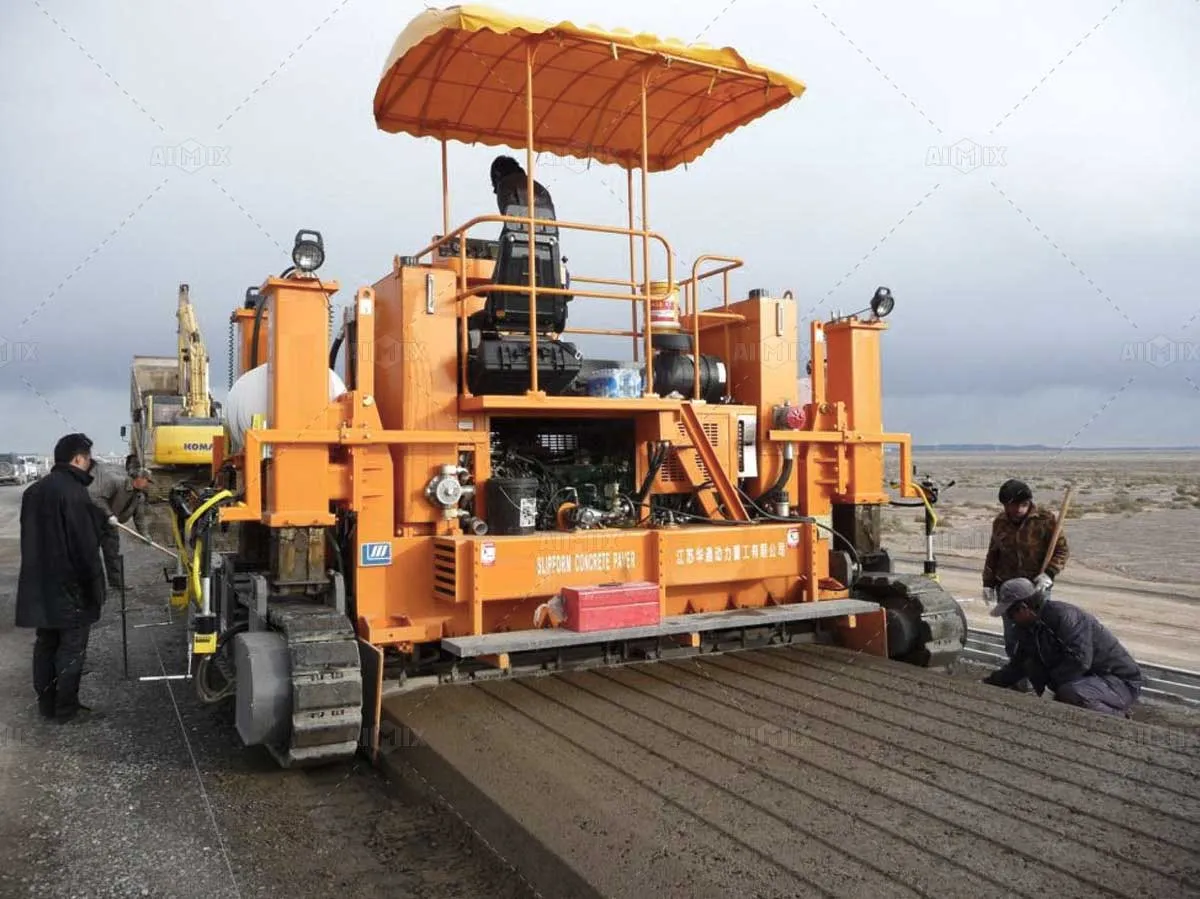 Aimix concrete paving machine for high speed railway construction