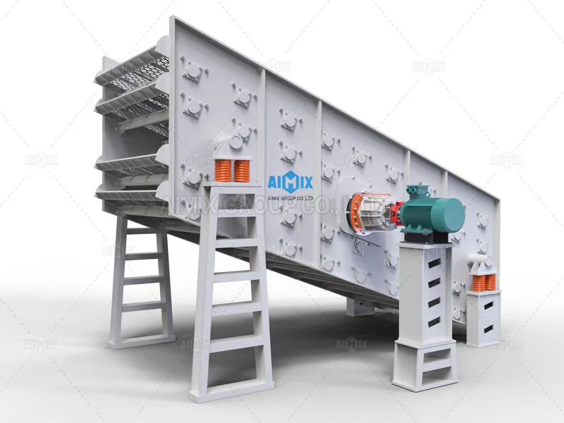 APS-2160Y4 vibrating screener in aggregate production
