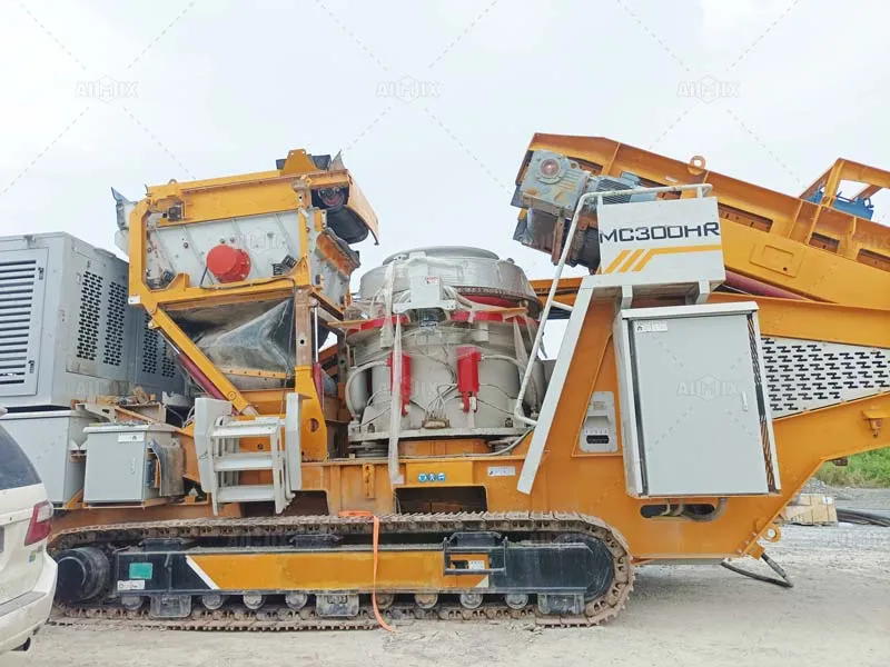 Malaysia crawler mobile cone crusher