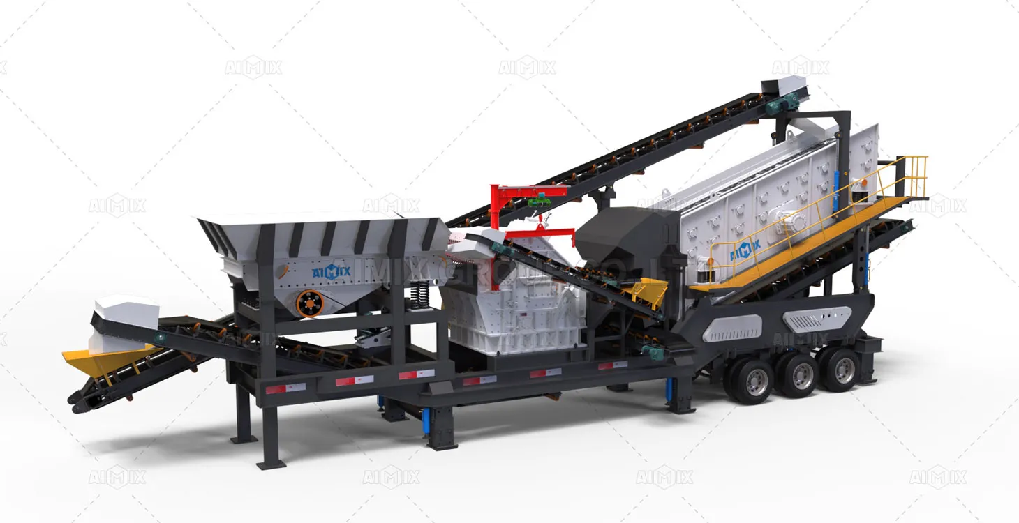 impact-type mobile crusher plant