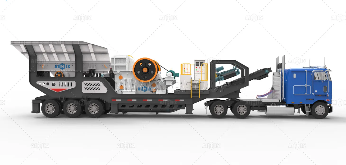 jaw type mobile crushing plants