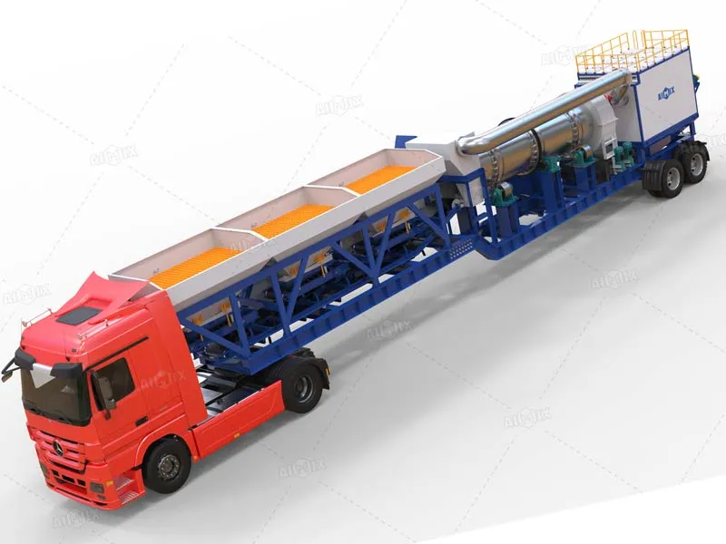 new mobile continuous asphalt batching plant AIMIX
