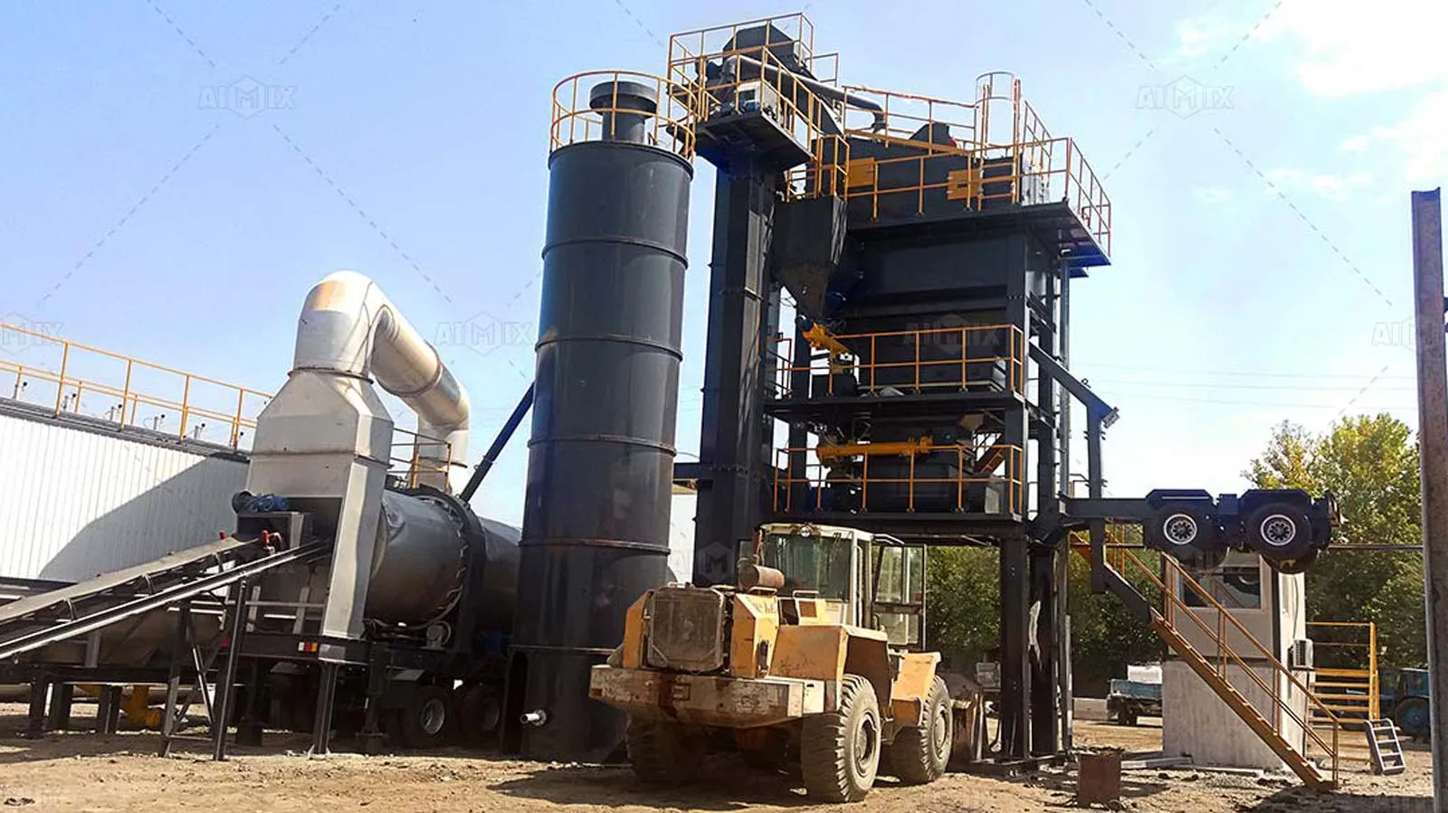 mobile asphalt batch mixing plant aimix