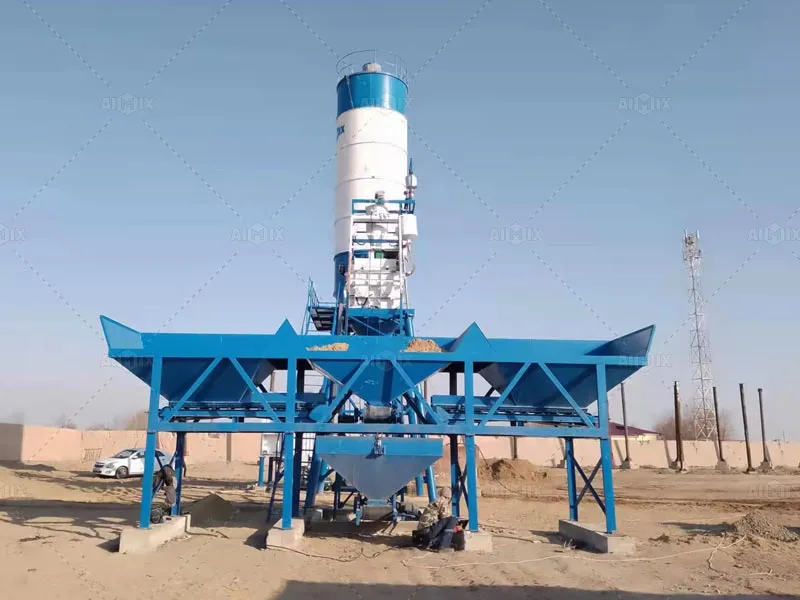 AJ 35 small ready mix concrete plant Uzbekistan