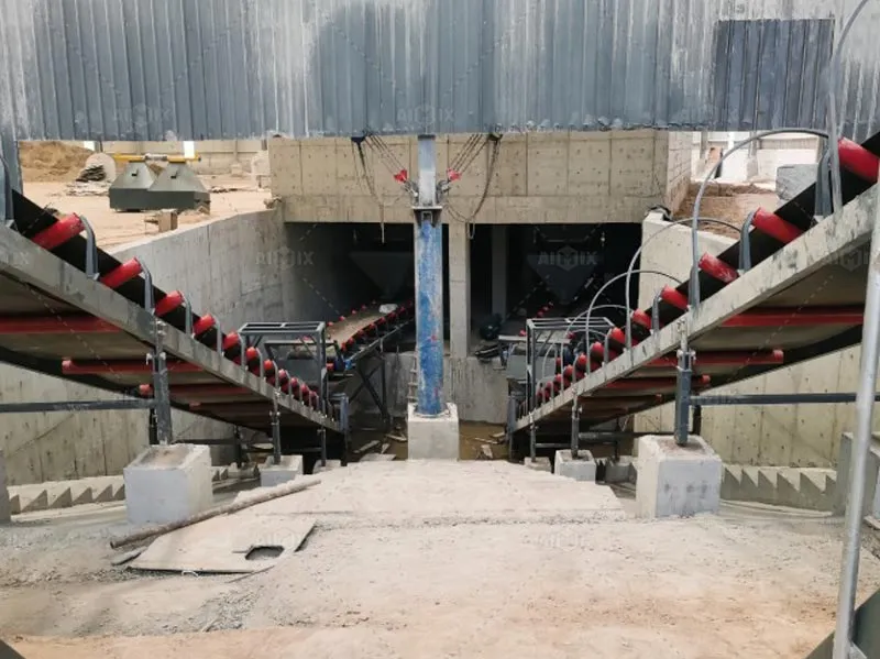 Fully automated workflow of environmentally friendly batching plant