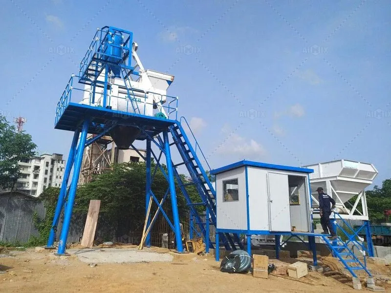 in Sri Lanka 50m3 ready mix concrete plant