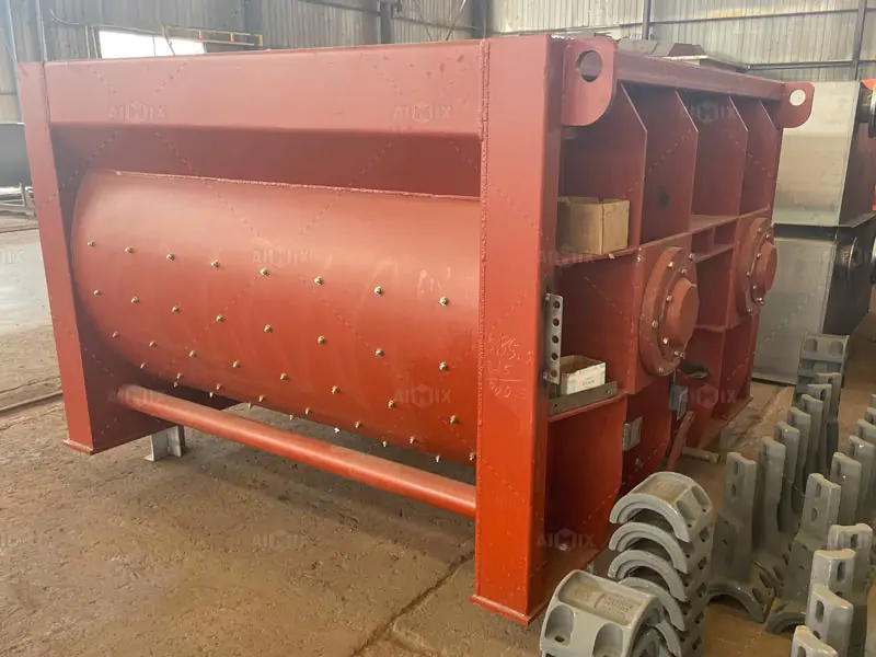 321 Production Process of aj75 concrete batching plant