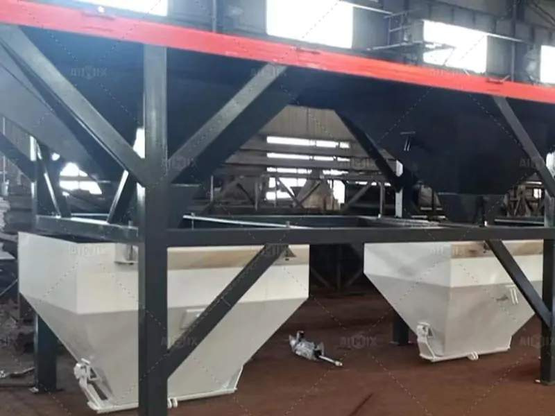 407 Production Process of aj75 concrete batching plant