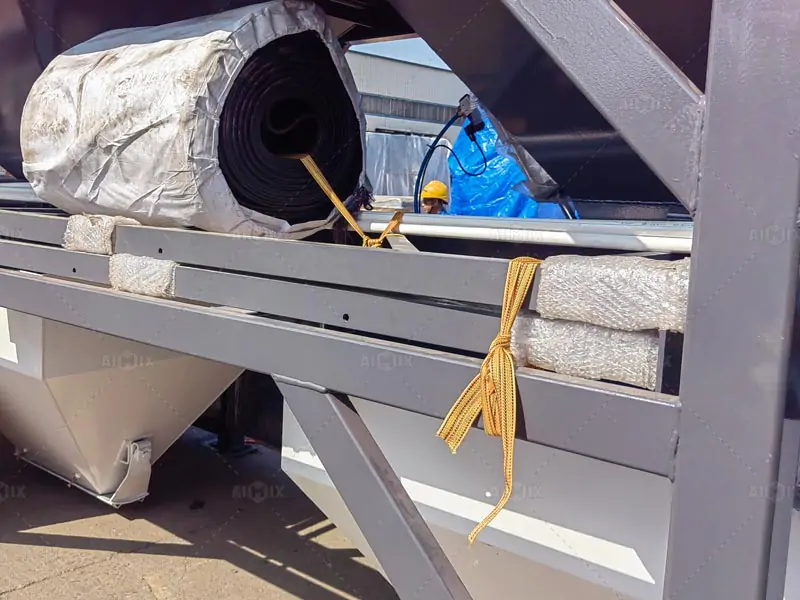Packaging and Shipment of aj75 stationary batching plant