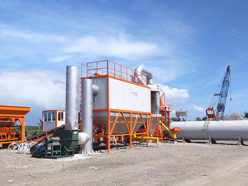 Asphalt mixing machine in the Philippines