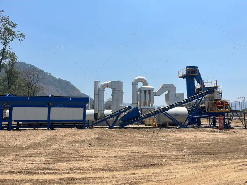 continuous asphalt plant