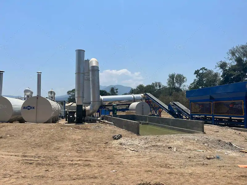 drum asphalt batching plant