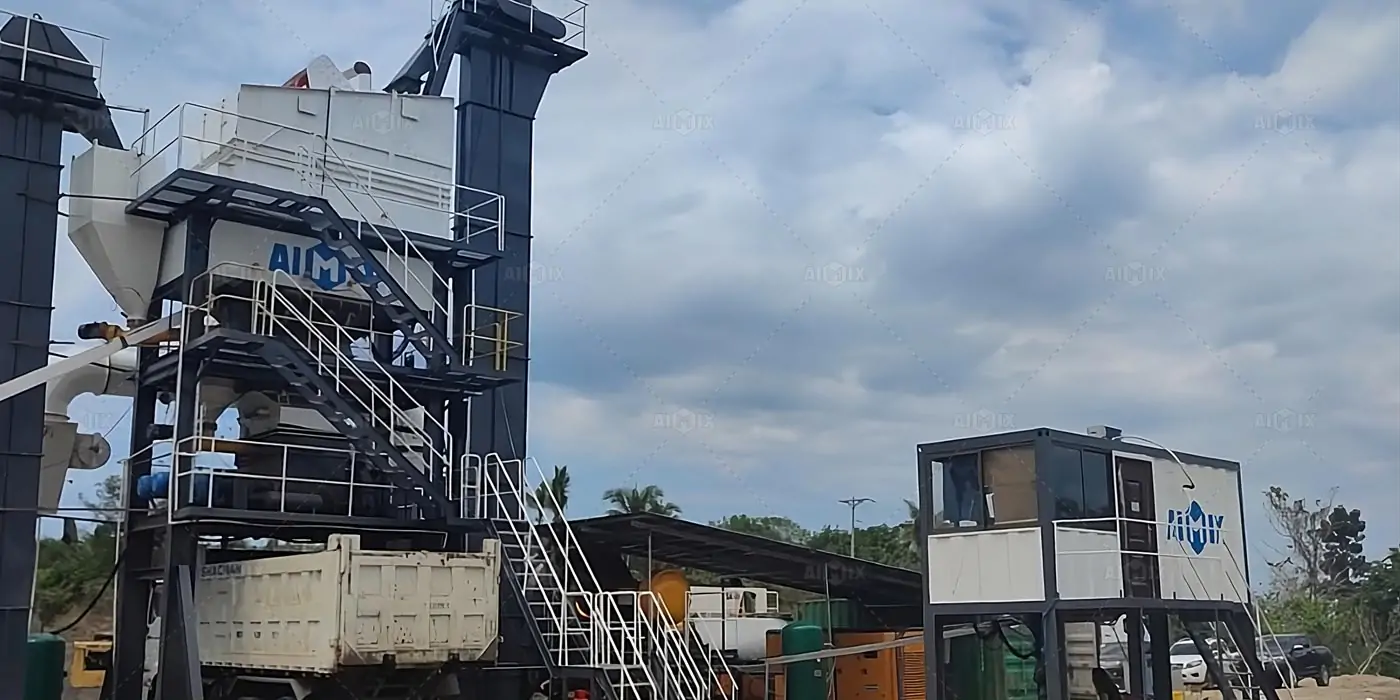 ALQ 60 stationary asphalt plant in the Philippines