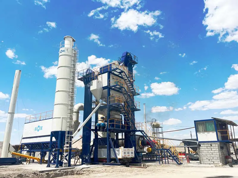120 tph asphalt mix plant in Uzbekistan