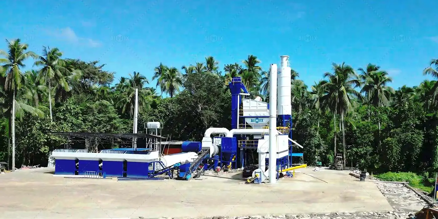 80 ton Asphalt batch Plant in the Philippines