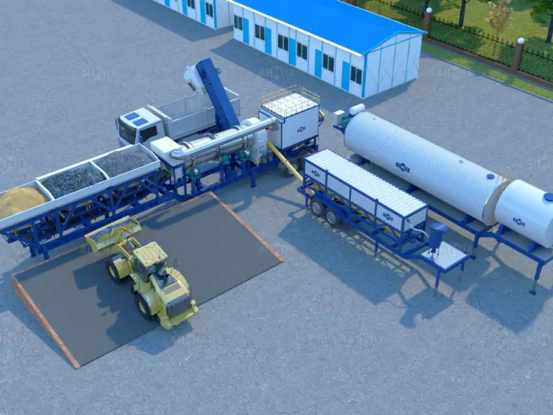 new portable type asphalt batching plant