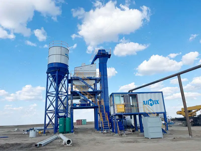 stationary asphalt batch mix plant from AIMIX