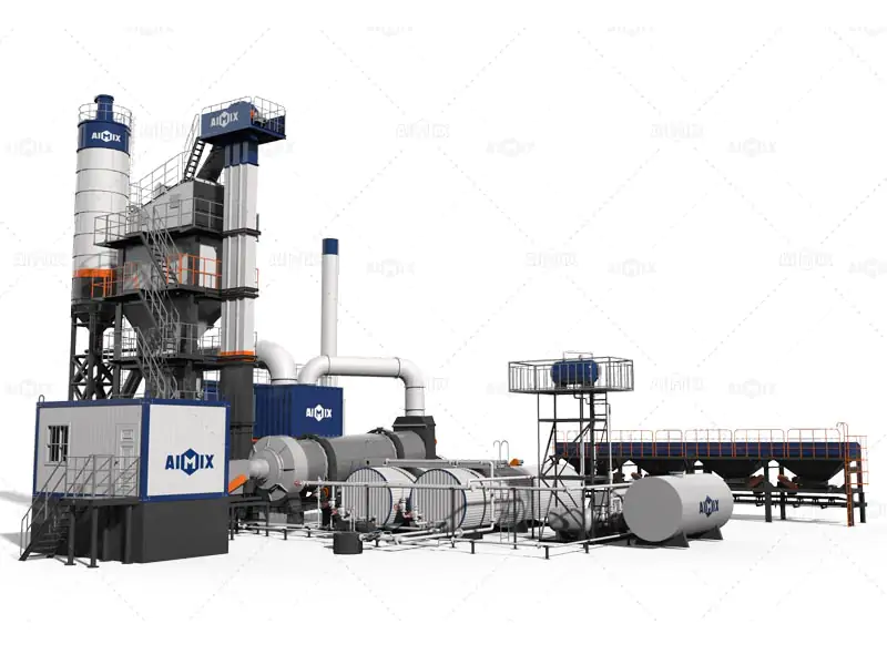 120 tph stationary asphalt batch mixing plant