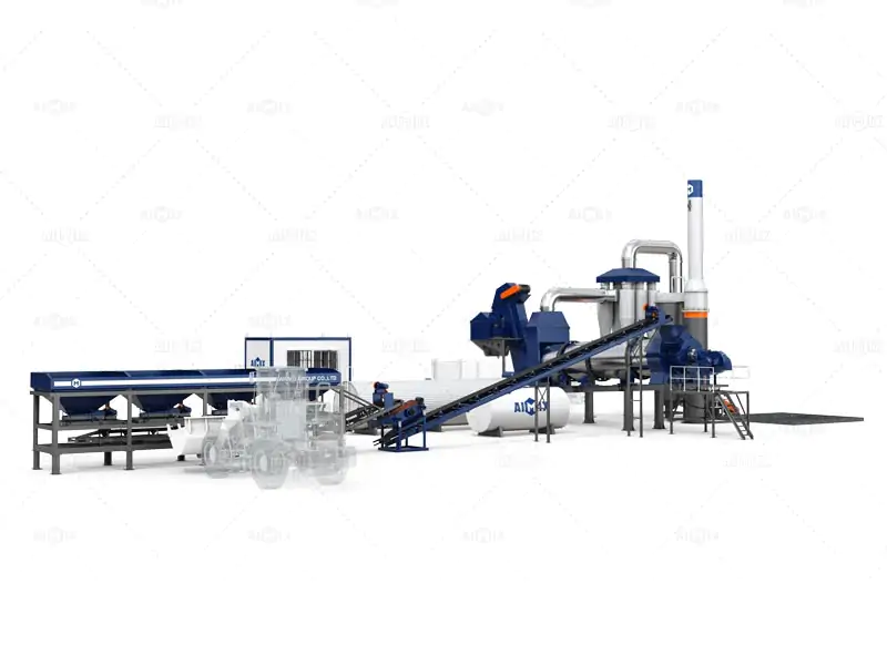 continuous stationary asphalt mixing plant in Nigeria
