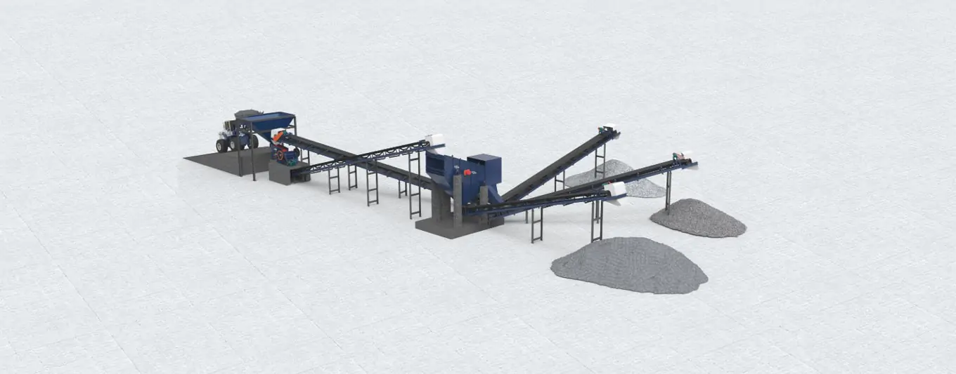 100-200 tph stone crusher machine Indonesia for construction waste recycling