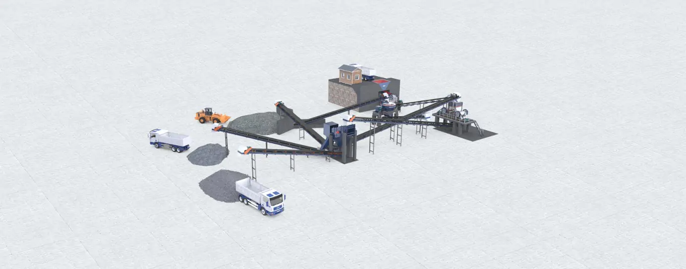200-300tph crusher plant for large project