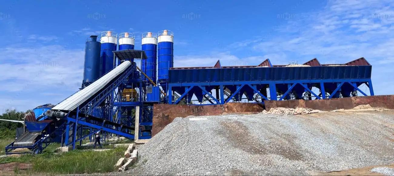 AJ-180 central mix plant for Malaysia