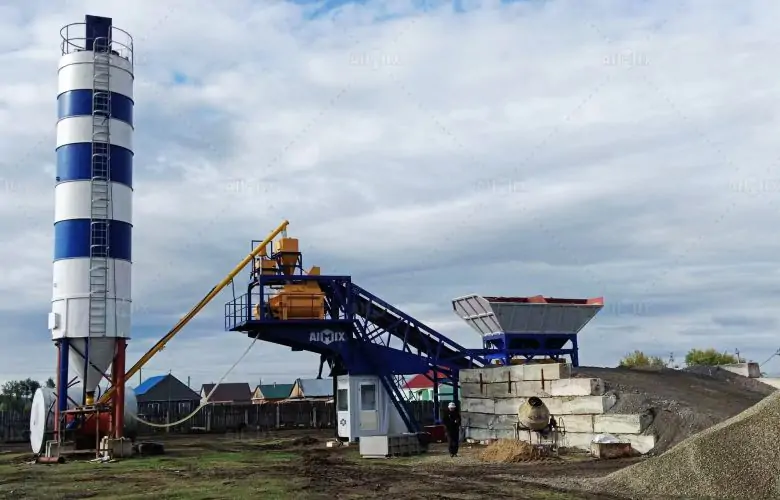 AJY series mobile batching plant for Malaysia