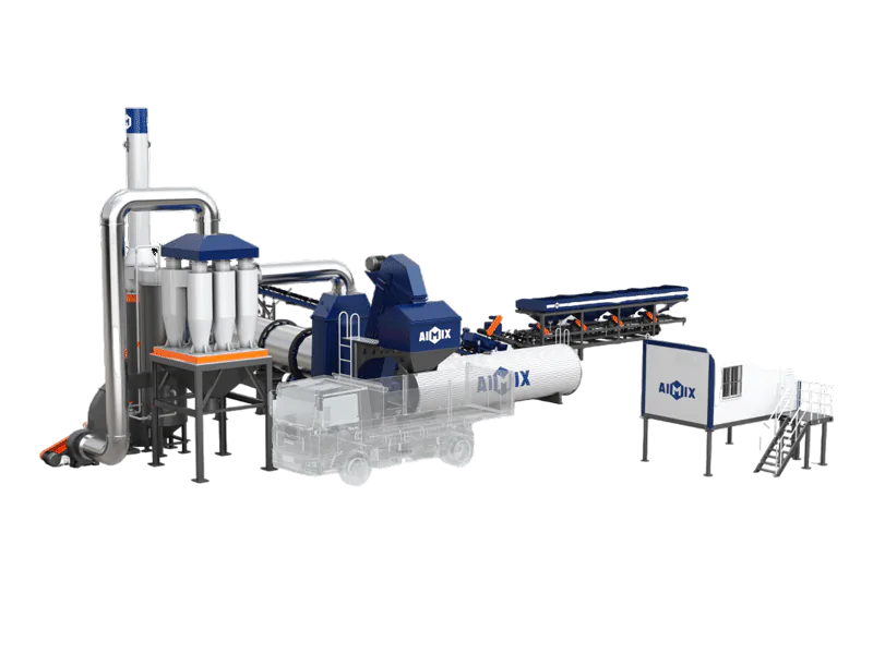 ALT stationary drum type asphalt plant in USA