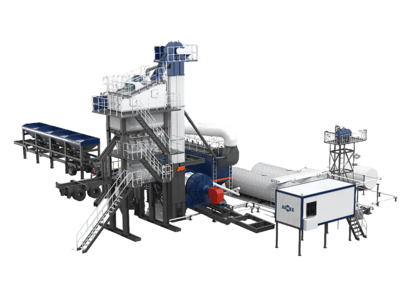 ALYQ mobile batch type asphalt plant in USA