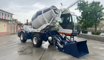 AS-3.5A hydraulic concrete mixer in Polish