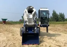 AS-3.5C hydraulic concrete mixer testing in America