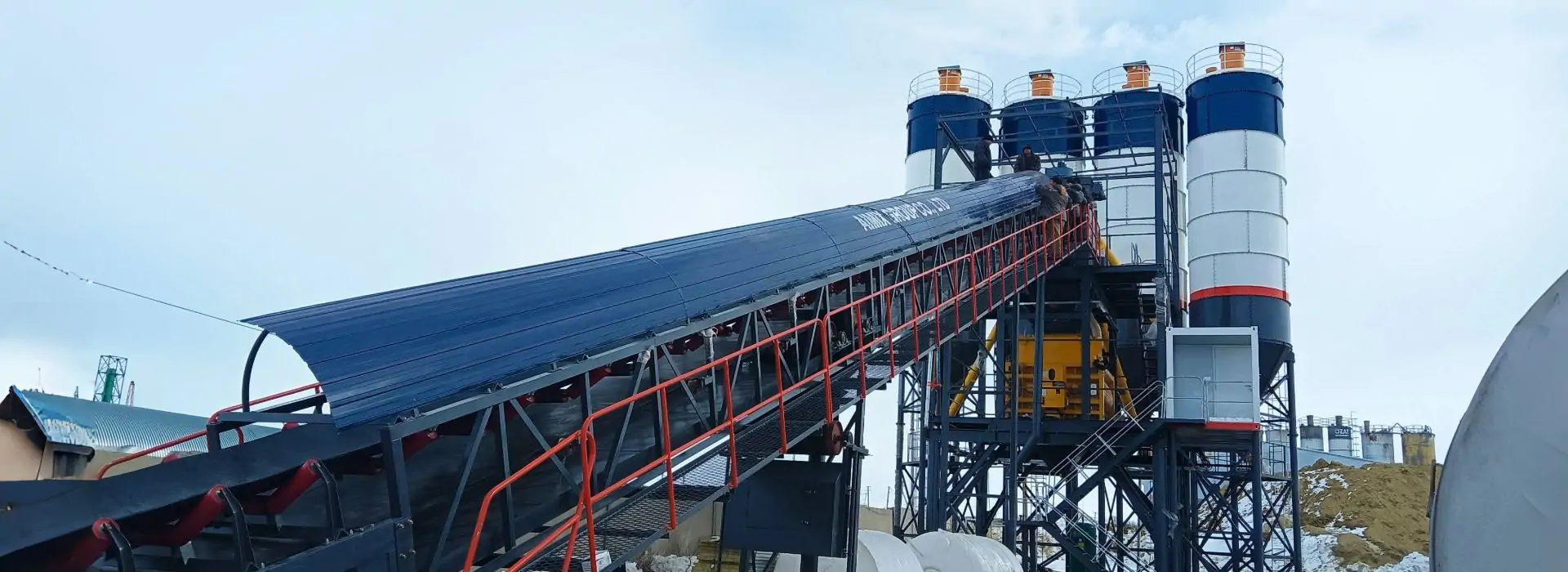 Aimix central mix concrete plant equipment