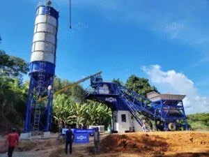 ready mix mobile concrete batch plant