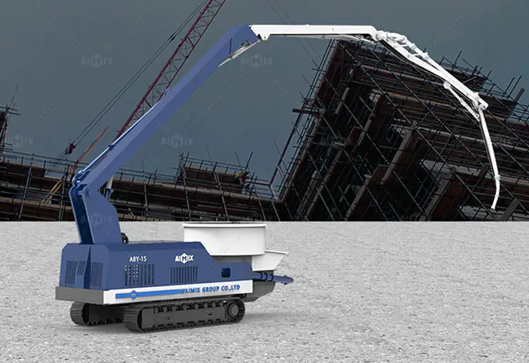 Crawler Boom Mixer Mini Concrete Pump