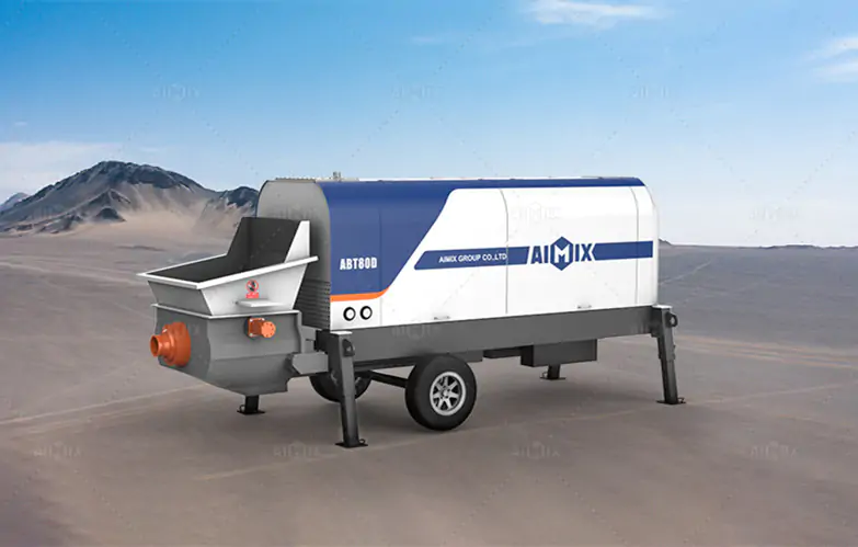 Electric Trailer Type Concrete Pump Indonesia