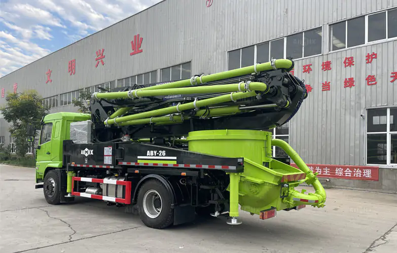 Truck Chassis Boom Type Concrete Pump Indonesia